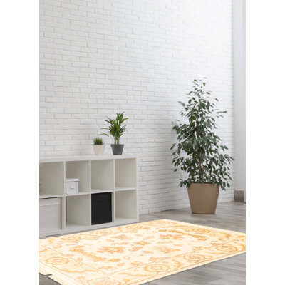 Tapis décoratif oriental en laine noué à la main 2 pi x 3 pi Bittle