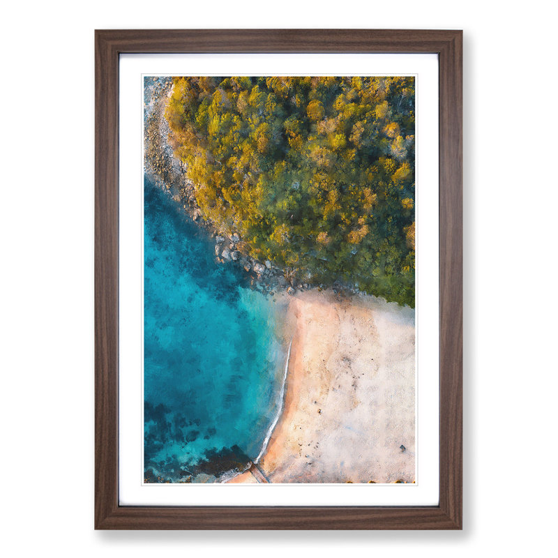 Forest Beach - Framed Print, Walnut Framed, 48cm H x 36cm W x 2cm D