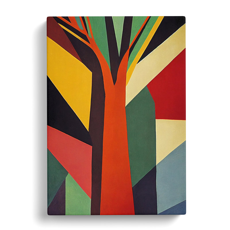 Bold Abstract Tree No.5 - Wall Art, Wrapped Canvas, 50cm H x 35cm W x 3cm D, No Matte