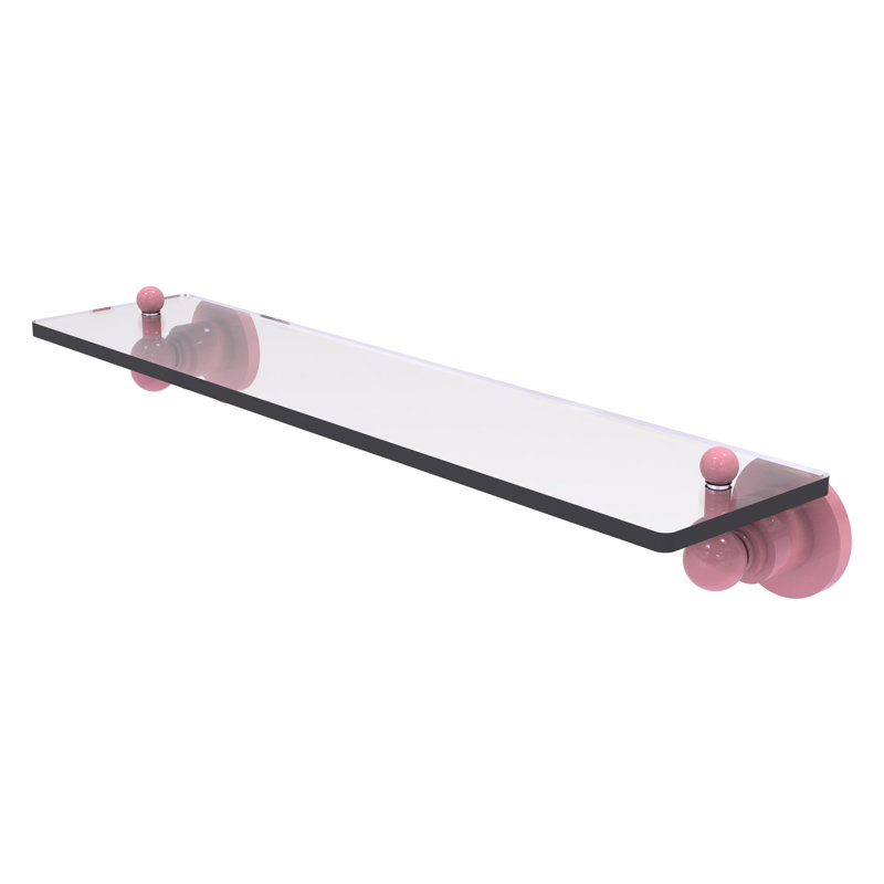 Astor Place Floating Shelf, 3" H x 22" W x 5" D, Pink