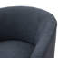 Chaise bleue avec chenille et base pivotante brune à 360 degrés, sans assemblage de tissu-876707848