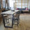 Helwig Solid Wood Top Metal Base Dining Table