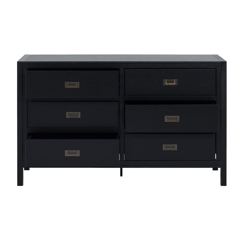 Hivernage 57.17'' W 6 - Drawer Dresser, Black