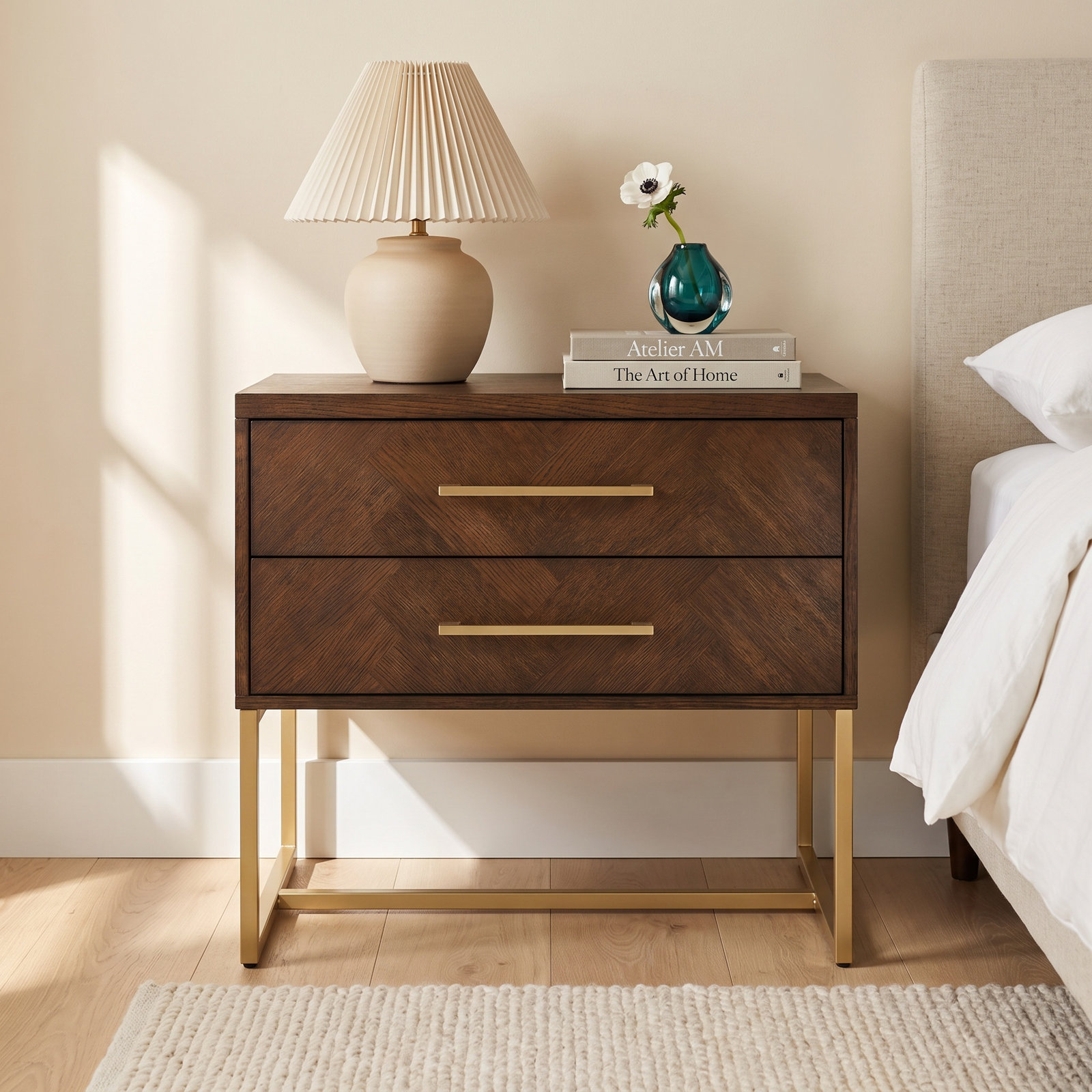 Sheldon Nightstand, Walnut
