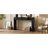 Entryway Table With Natural Wood Grain Finish, Console Table With Fluted Design, Oval Top And 2 Drawers For Entryway And Living Room-1594137324-1594137239