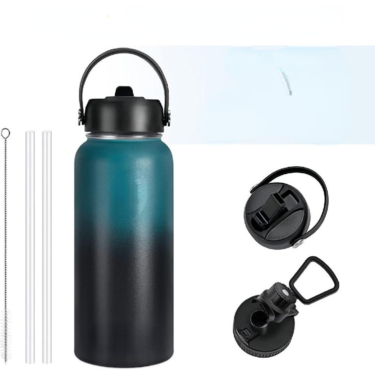 30oz Sport Vacuum Insulated Stainless Steel Water Bottle - Black
