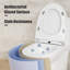Toilette compacte une pièce pour salle de bain, housse de siège à double chasse 1,6 GPF, fermeture douce, 12 po
