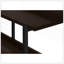 Table d'appoint, console, vestibule, étroit, canapé, salon, chambre à coucher, stratifié brun, métal noir, contemporain, moderne-734956084