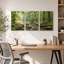 Ensemble d'art mural sur toile Lush Green Forest-62592847