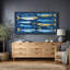 Impression sur toile encadrée, "Blue Fish"-126545499-126545501