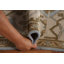 Tapis bleu carré Oushak 8 x 8