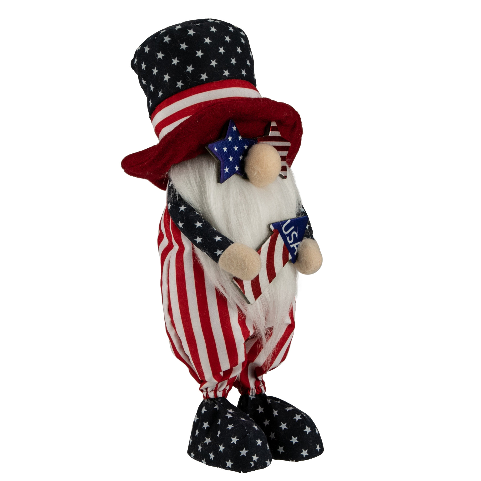 The Holiday Aisle® 12.25" Patriotic Rocket 4th of July Americana Gnome | Wayfair
