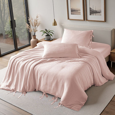 Ultra-Soft Gauze Duvet Cover Set, 100% Microfiber, 3-Piece Set