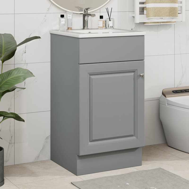 Hawi 18" Bathroom Vanity, Gray