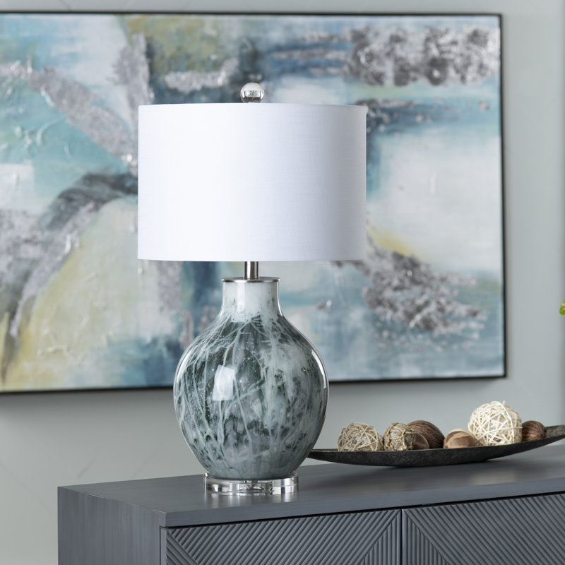 Lampe de table en verre Gwin