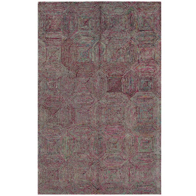 Choco Abstract Wool Hand Woven Area Rug, Rectangle 153 x 244cm