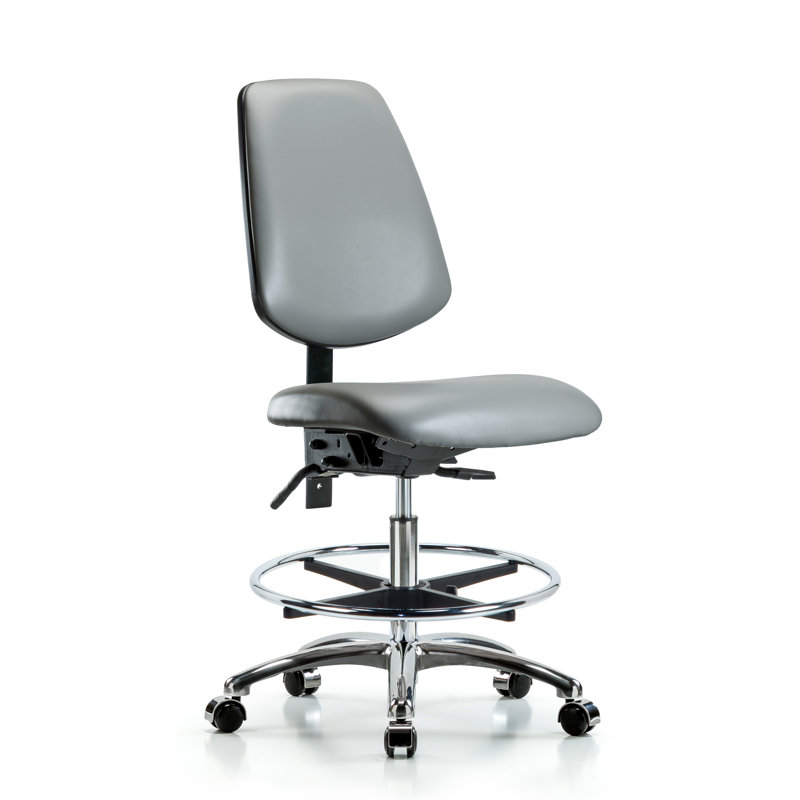 Chaise de travail Khamyla, Non, Gris clair