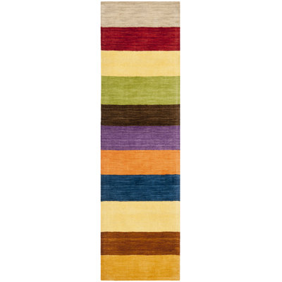 Hossain Hand Loomed Wool Striped Rug
