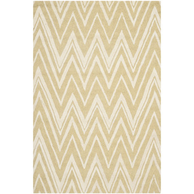 Stephen Chevron Wool Hand Woven Area Rug