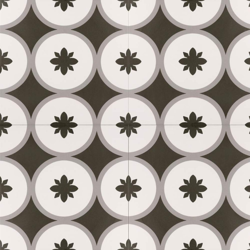 Carreau de porcelaine pour plancher et mur à motif 8 po x 8 po Seville Art, Copenhague