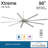 96" Xtreme 9 - Blade Standard Ceiling Fan with Remote Control-14821404