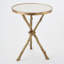 Twig Table-Brass/White Marble