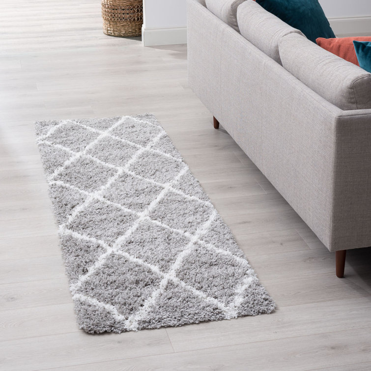 Babich Performance Silver/White Shag Rug
