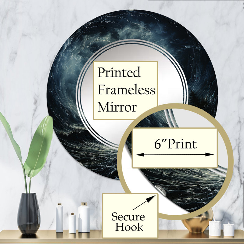 Kleinn - Miroir mural Storms, 32 po x 32 po