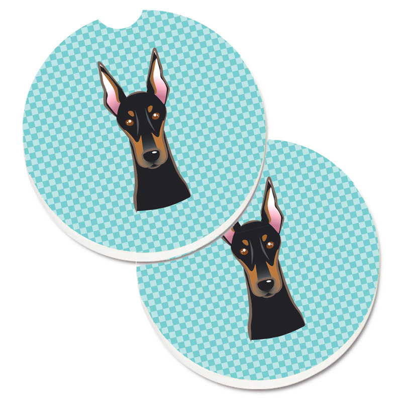 Sous-verre Retriever, Bleu, Doberman