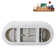 67" Streamline Soaking Glossy White Freestanding Tub and Tray With Internal Drain