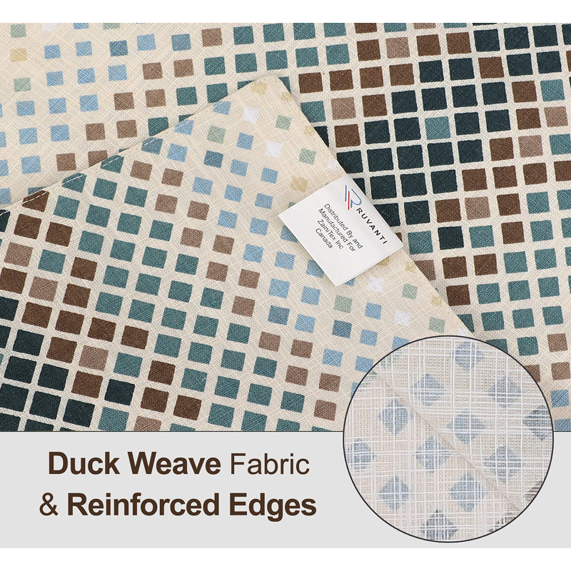Faded Multicolor Cotton Rectangular Placemats Set of 6