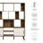 Transmit 59" Bookcase With Sliding Doors In Walnut-108574830