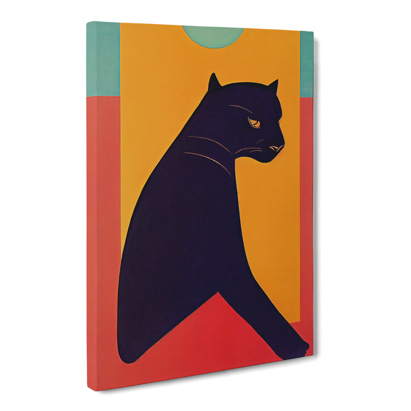 Panther Mid Century - Wrapped Canvas, 76cm H x 50cm W x 3cm D