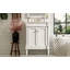 Meuble-lavabo 24 po avec lavabo supérieur, meuble de rangement moderne à 2 niveaux, meuble-lavabo simple, grandes tablettes de rangement-118592877