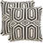 Geometric Feather Throw Pillow