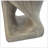 MGO Twist Shape Side Table, Wood-Like Texture, Grey Color-44545159