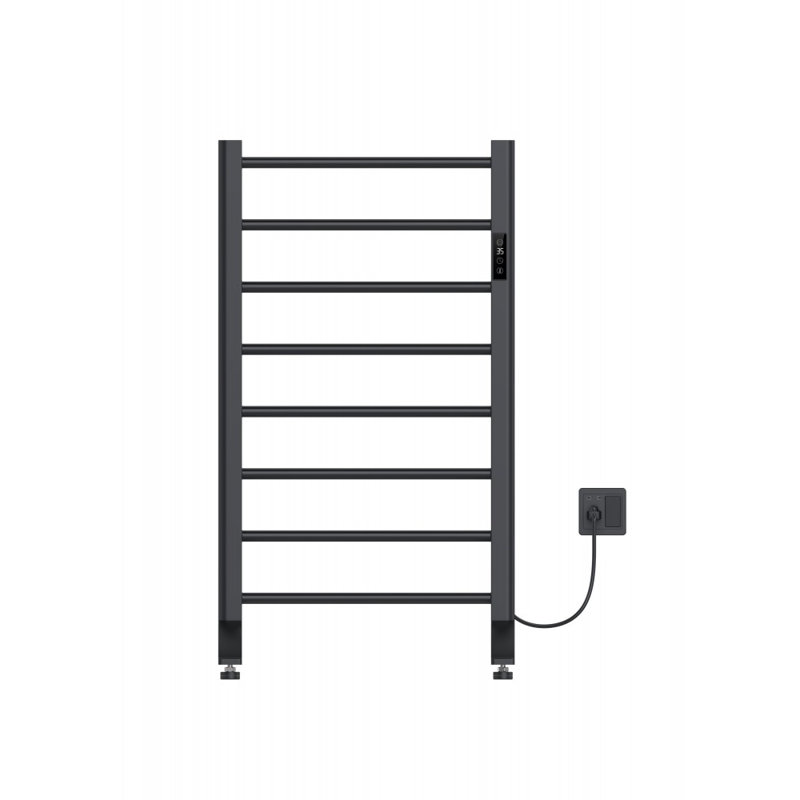 chauffe-serviettes électrique mat, Noir mat