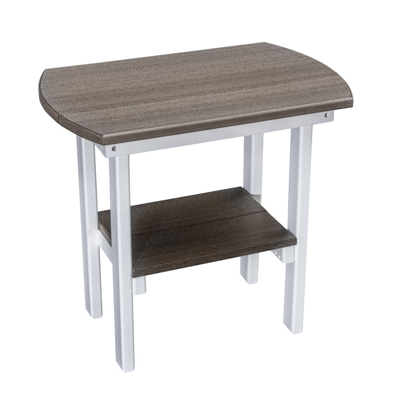 Table de bout ovale Model, Tanné, Blanc