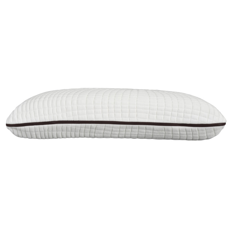 Oreiller en mousse viscoélastique infusée de cuivre ventilé, Oreiller pour lit grand : 5,5 po x 28 po