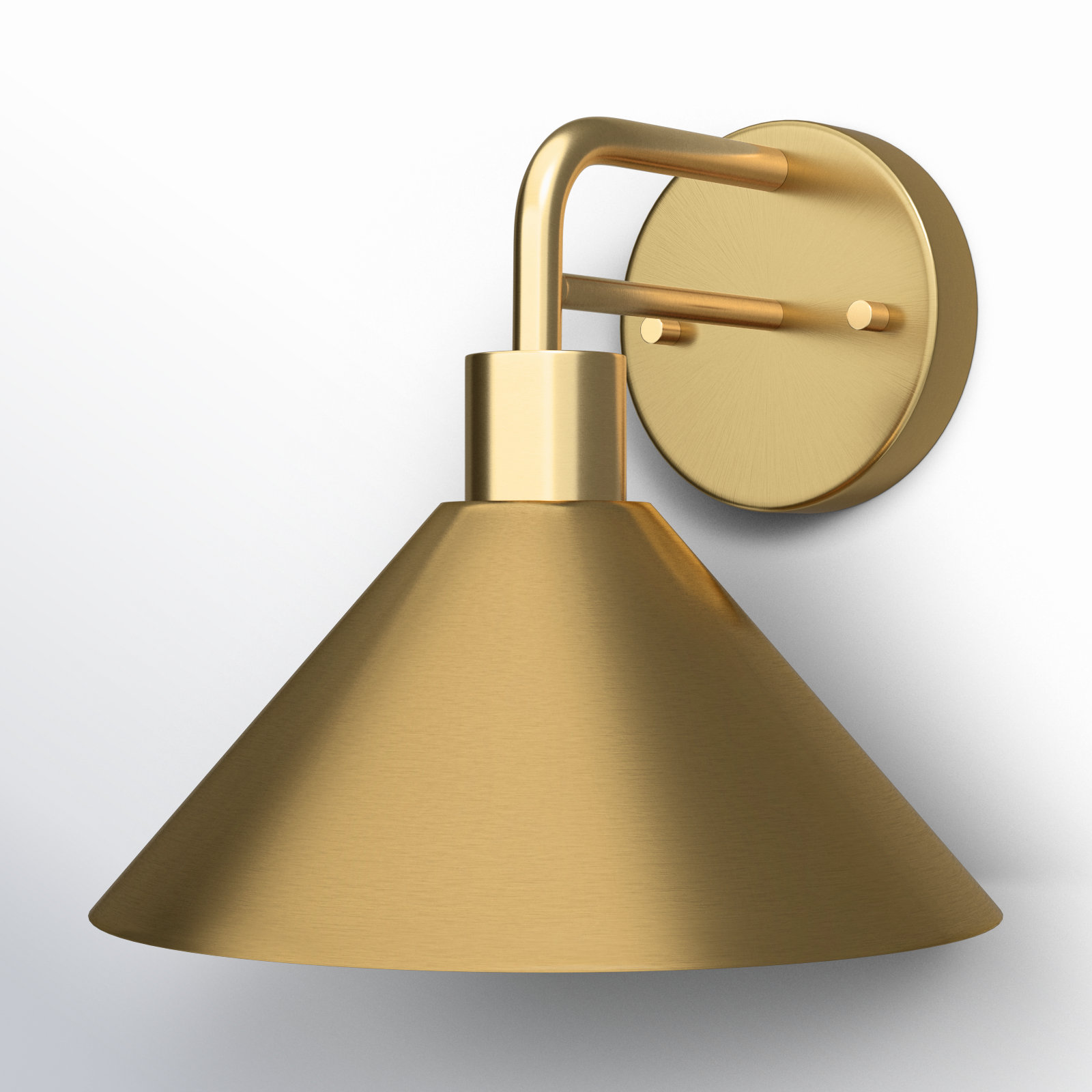 Fayra Single Light Spotlight Sconce, Antique Gold