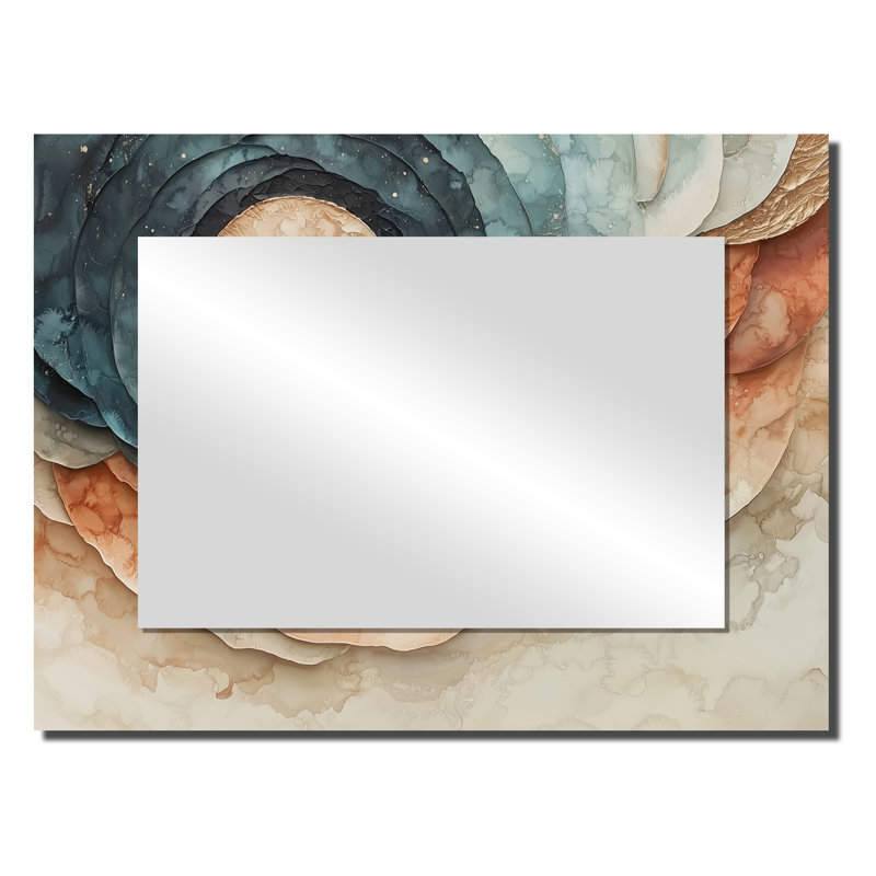 Eclipse Moon Spiral Of Infinity I - Fantasy Accent Wall Mirror - Printed On Metal, 24" x 32"