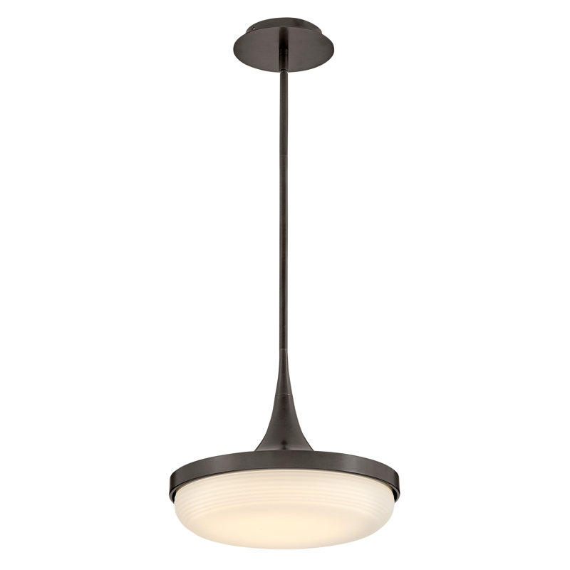 1 - Ligh Bowl LED Pendant, Black Oxide