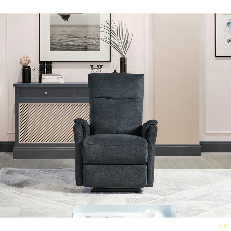 Recliner Chair With Power Function Easy Control Big Stocks ,  Recliner Single Chair For Living Room , Bed Room, Dark Gray