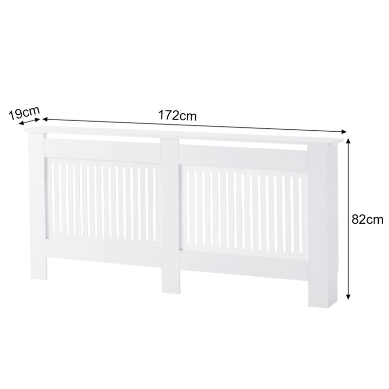 Phaedra Radiator Cover, 82cm H x 172cm W x 19cm D