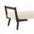 Mid Century Bench with Walnut Wood Leg