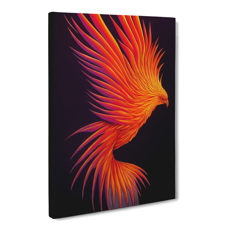Jendrik Phoenix Bird Vol.2 - Wrapped Canvas, 60cm H x 40cm W x 3cm D
