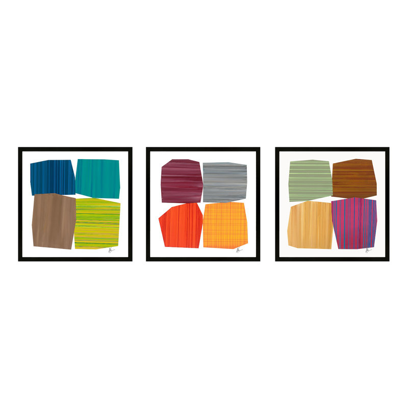 Sunday Somewhere Print by Lee Lessem, 36" H x 36" W x 1.25" D, Black