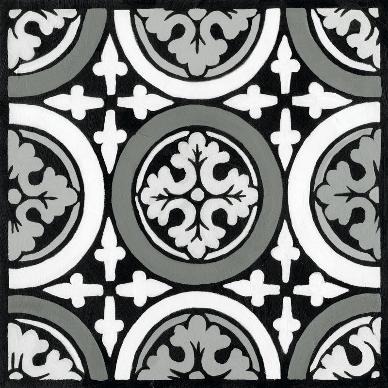 Non-Embellish Renaissance Tile II by Vision Studio - Wrapped Canvas Art Prints, 30cm H x 30cm W