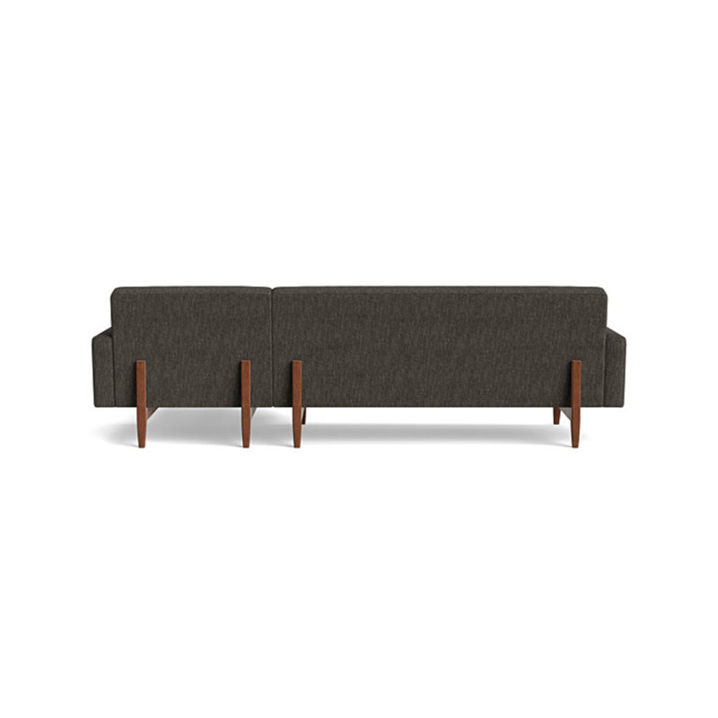 Tyler Chaise Sectional, Performance Weave - Onyx, Right Hand Facing