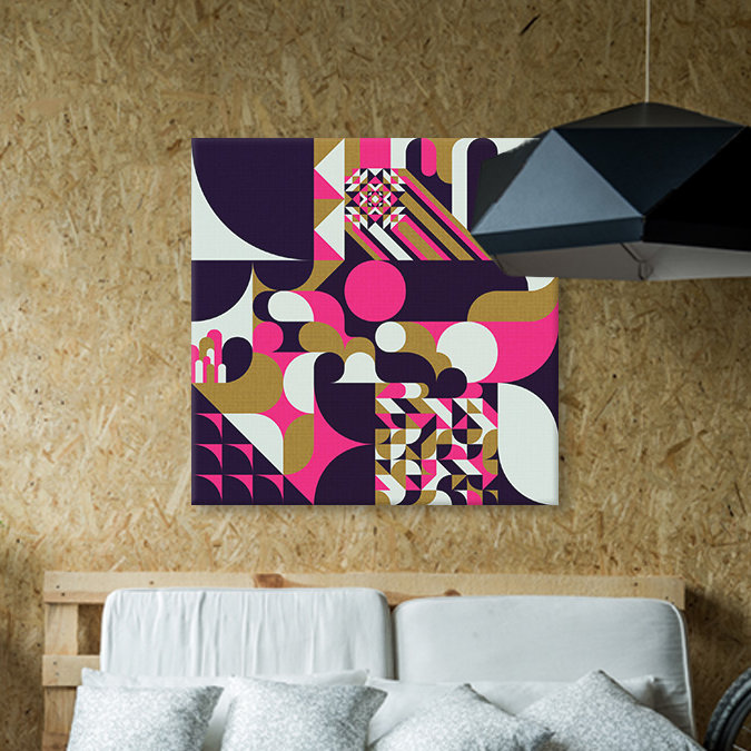 « baroque i », impression sur toile, H 12 po x l 12 po x P 1,5 po, Toile tendue, Pas de tapis